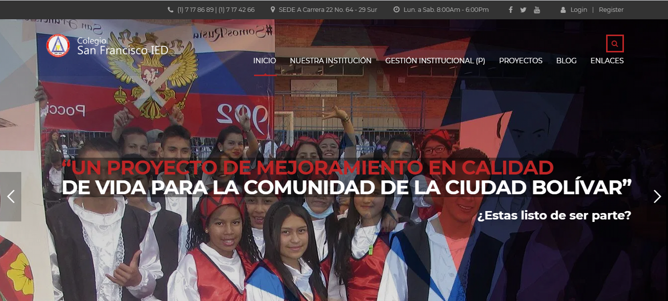 Página del colegio